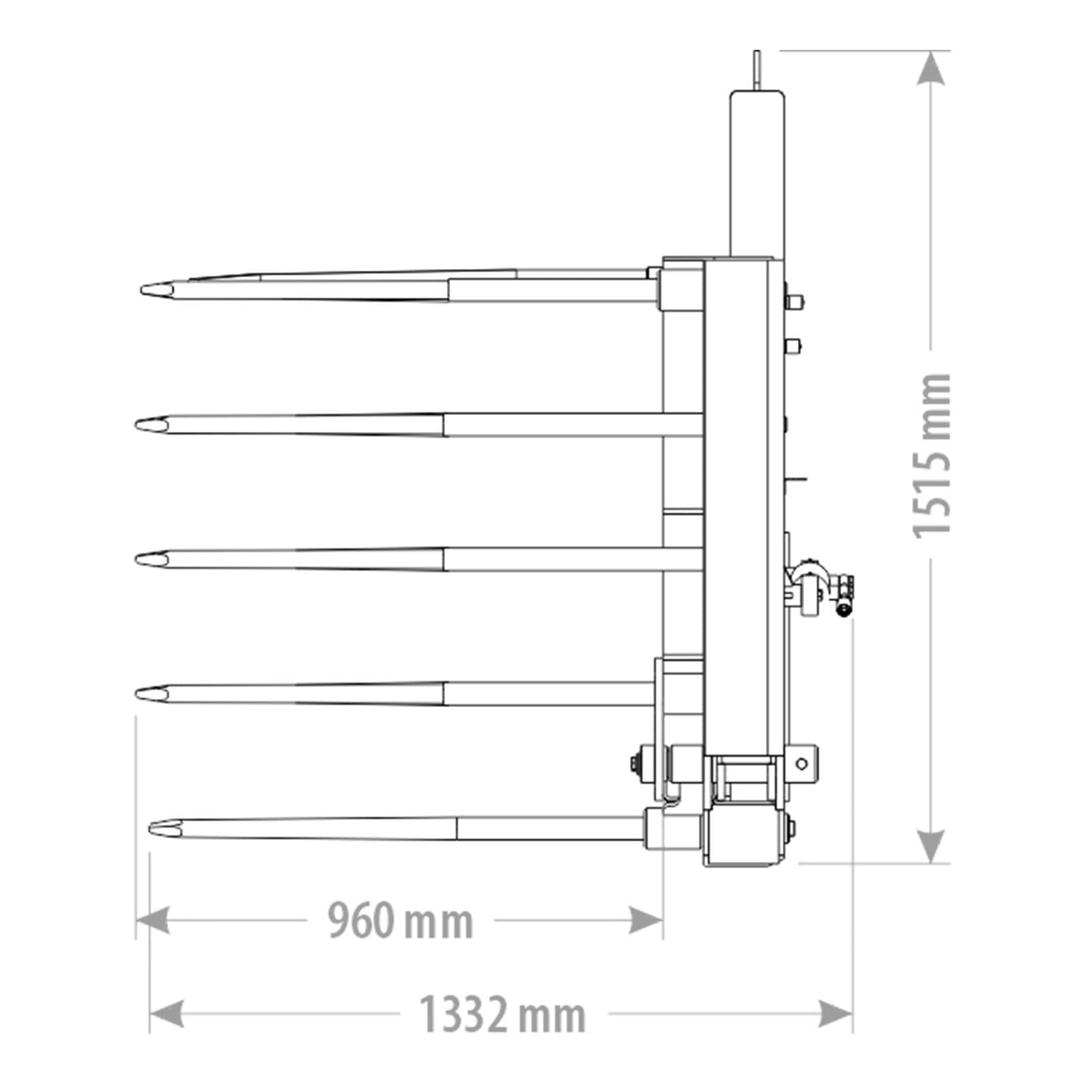 Produktbild 3 för FK Ensilagegrep Stora BM 5350mm_1_image
