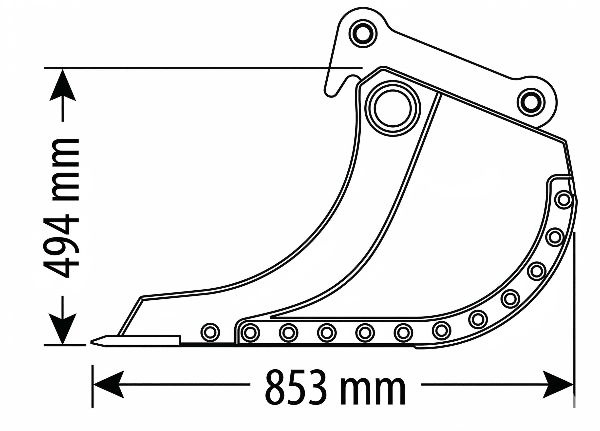 Produktbild 6 för FK Gallerskopa S40 300l 1200mm_4_image