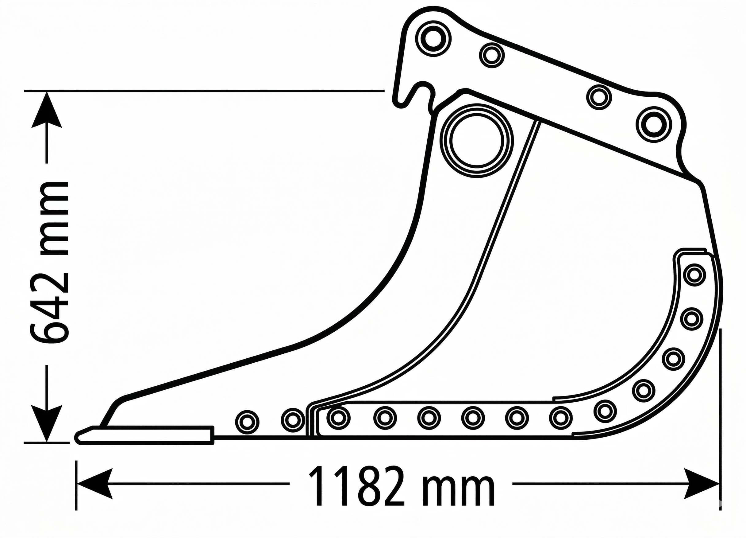 Produktbild 8 för FK Gallerskopa S60 670l 1600mm_6_image