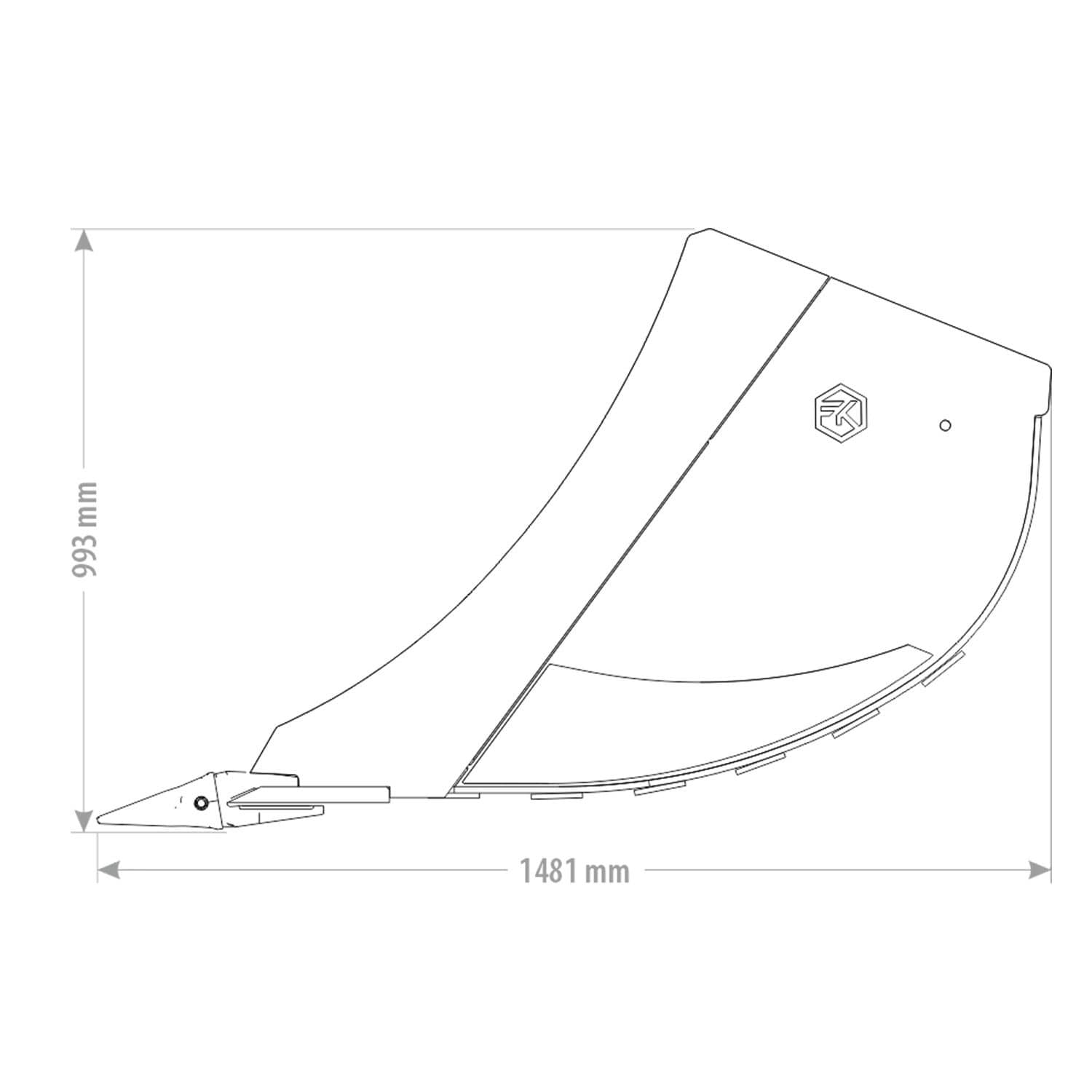 Produktbild 6 för FK Grävskopa S60 470l 1000mm_4_image