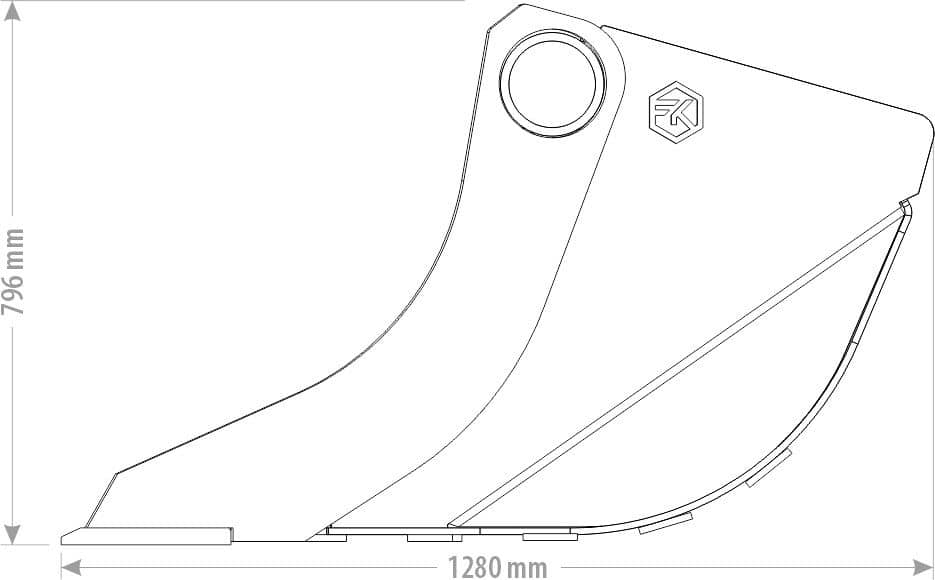 Produktbild 4 för FK Planeringsskopa S60 770l 1500mm_2_image