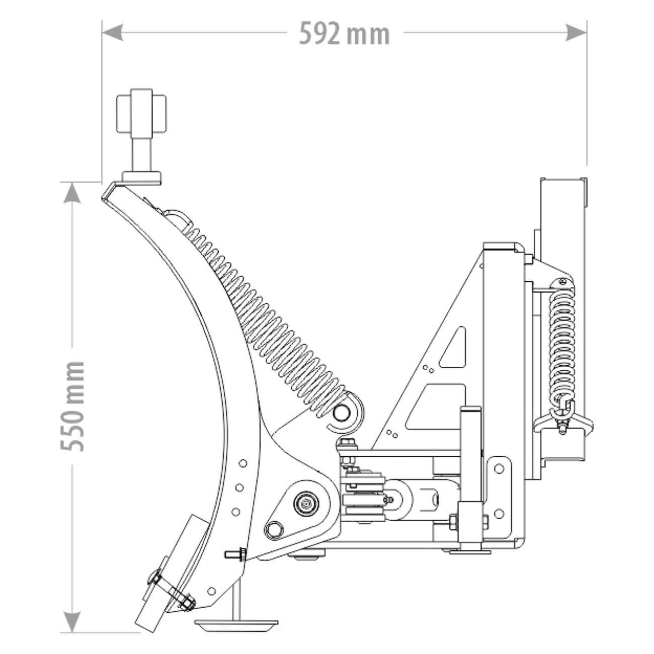 Produktbild 3 för FK Snöblad För gafflar 1800mm_1_image