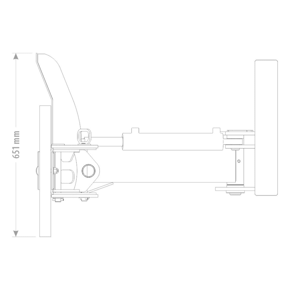 Produktbild 6 för FK Gummiskrapa Trima SMS Hydraulisk 2000mm_4_image