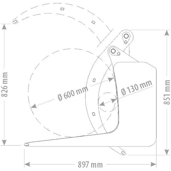 Produktbild 3 för FK Timmergrip L30 2-armad_1_image