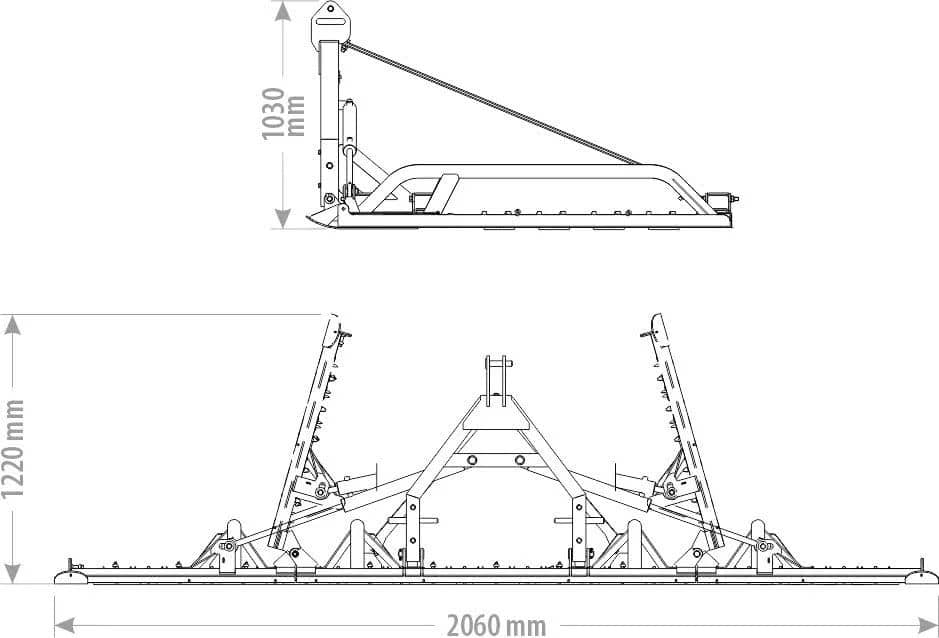 Produktbild 2 för FK Gräsharv 4m Hydraulisk_0_image