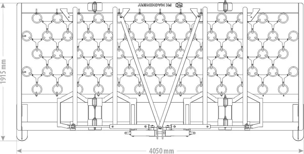 Produktbild 3 för FK Gräsharv 4m Hydraulisk_1_image