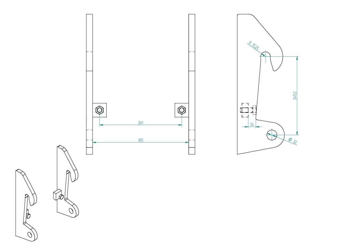 Produktbild 7 för FK Vikplog Kramer 180-350 2000mm_5_image