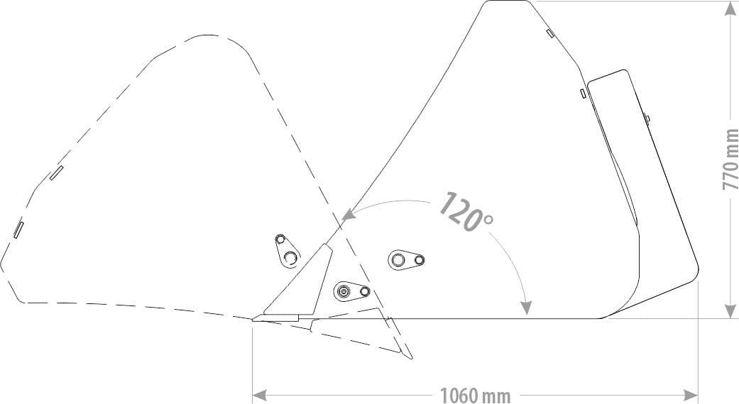 Produktbild 4 för FK Högtippande Skopa Euro 1800mm 870l_2_image