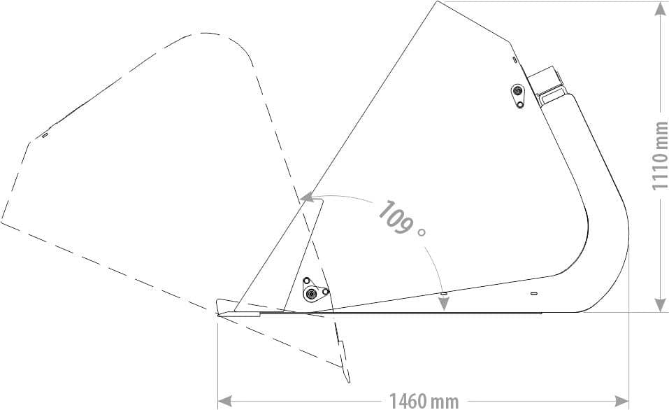 Produktbild 5 för FK Högtippande Skopa Trima SMS 2200mm 1600l_3_image