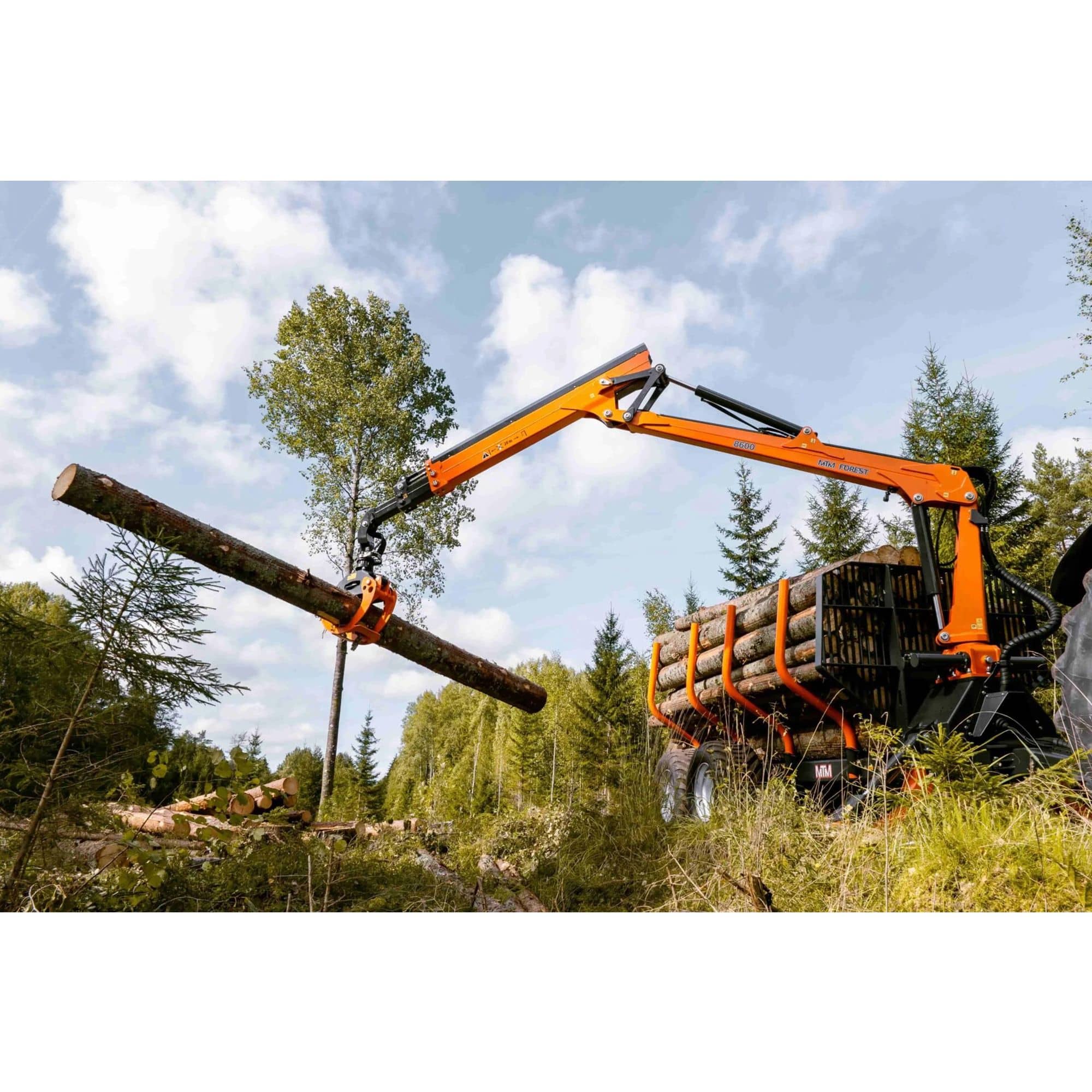 Produktbild 4 för MTM Skogsvagn 12ton med 8,6m kran_2_image