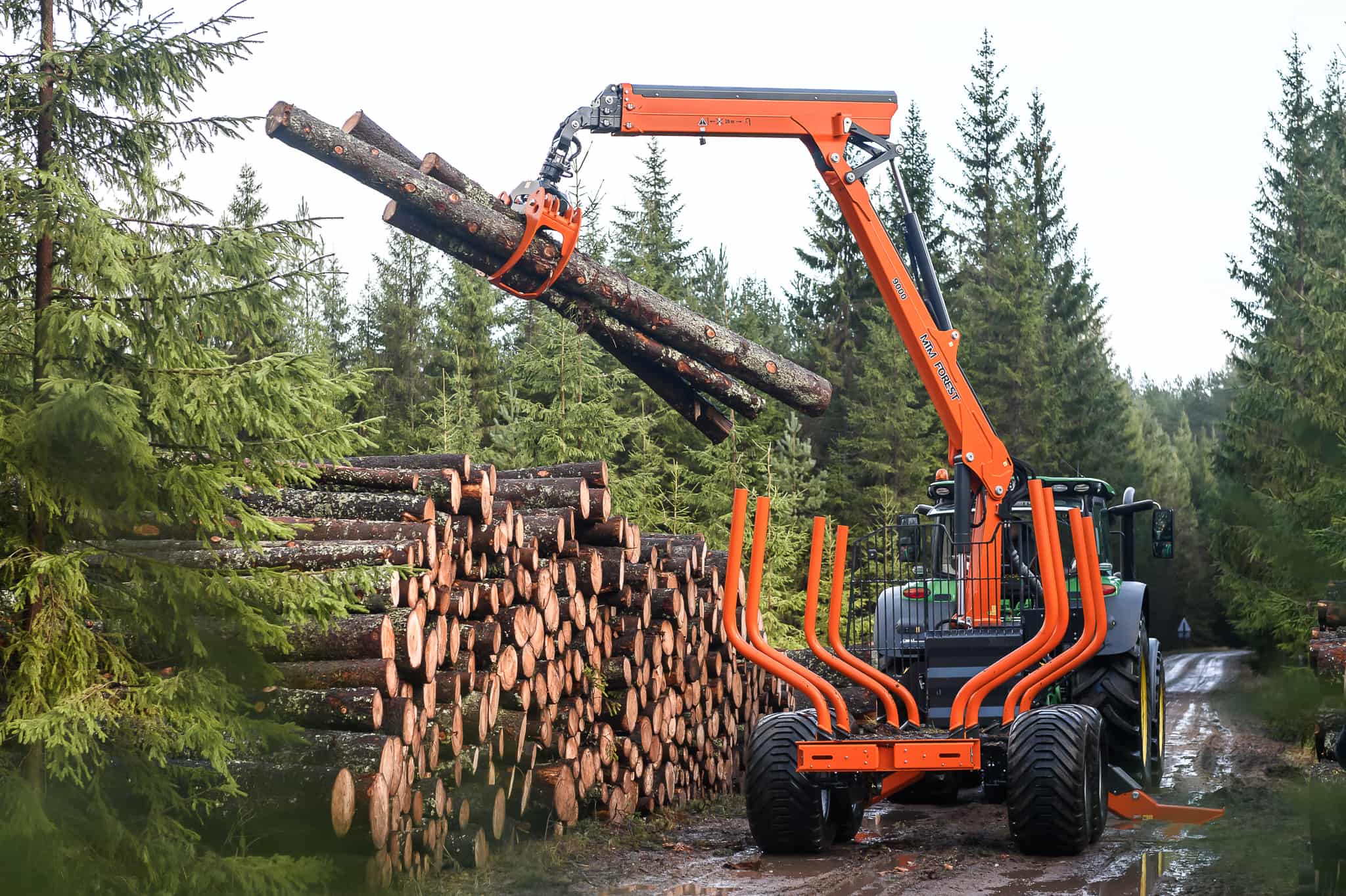 Produktbild 5 för MTM Skogsvagn 16ton med 9m kran_3_image