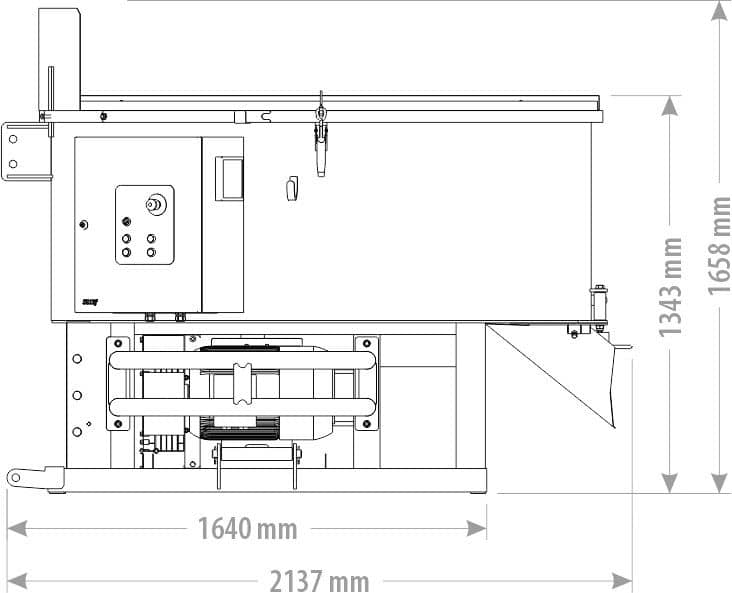 Produktbild 2 för FK Betongblandare Elektrisk 1200l_0_image