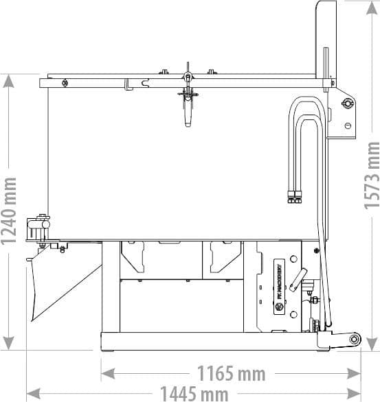 Produktbild 6 för FK Betongblandare Hydraulisk 600l_4_image