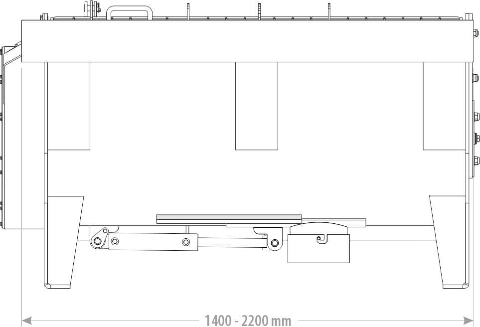 Produktbild 4 för FK Betongblandare Stora BM 2200mm 680l_2_image