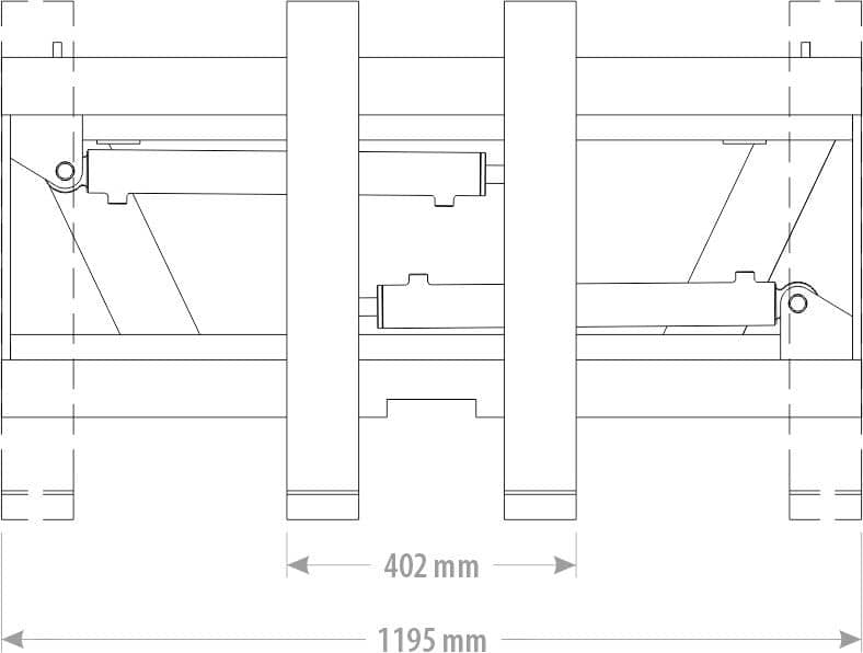 Produktbild 3 för FK Hydrauliska Pallgafflar Euro 1200/1200mm_1_image