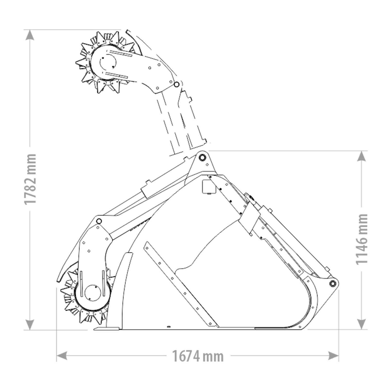 Produktbild 3 för FK Utfodringsskopa Trima SMS 2200mm 1560l_1_image