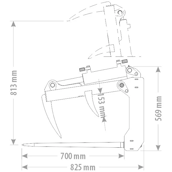 Produktbild 4 för FK Krokodilgrep Avant 1000mm_2_image