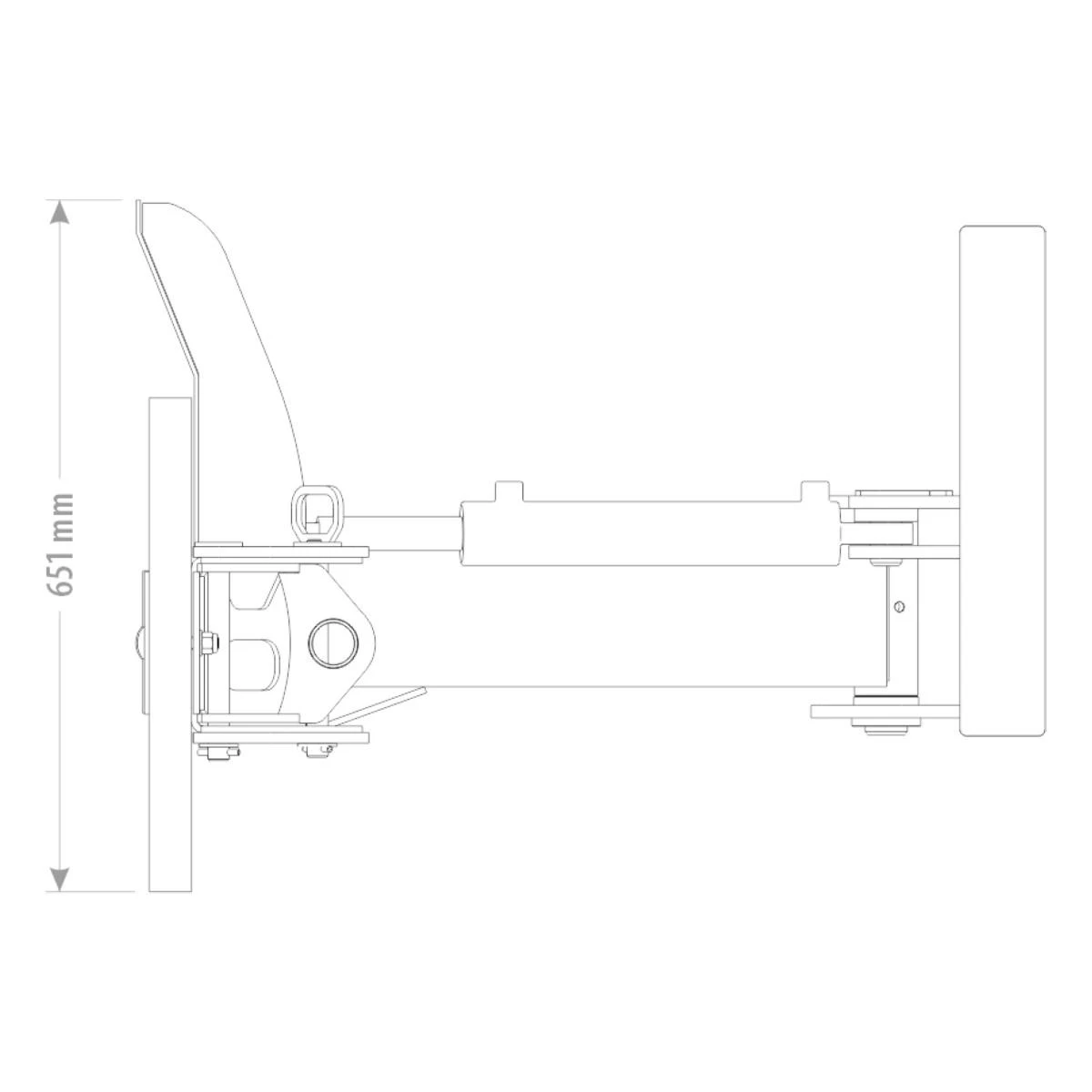 Produktbild 6 för FK Gummiskrapa Stora BM Hydraulisk 3000mm_4_image