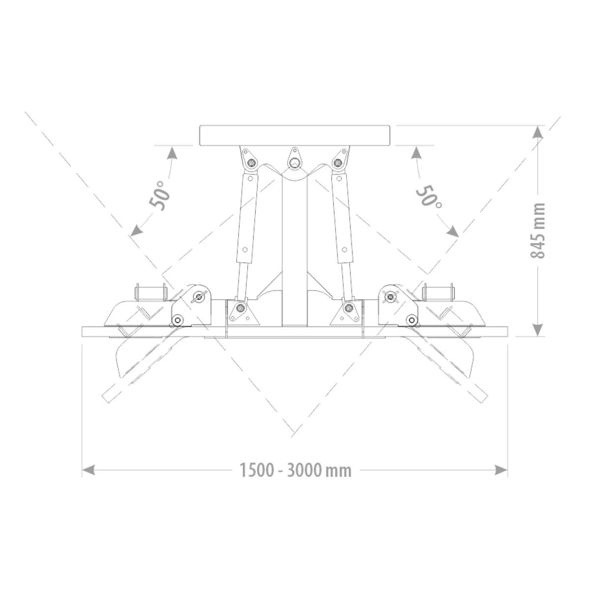 Produktbild 5 för FK Gummiskrapa Stora BM Hydraulisk 3000mm_3_image